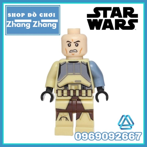 Đồ chơi xếp hình Star Wars Imperial Shoretrooper Captain Chiếc tranh giữa các vì sao Minifigures POGO PG655