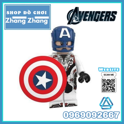 Xếp hình Captain America - Black Widow - Hulk Rocket Racoon - Iron Man War Machine - Spider Man Lego Minifigures PG8251