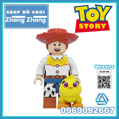 Xếp hình Toy Story 4 Câu chuyện đồ chơi Woody Sporky - Jessie Ducky - Bunny Lego Minifigures Pogo PG8270