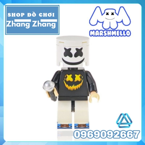 Xếp hình huyền thoại âm nhạc DJ Marshmello Lego Minifigures Kopf KF6089