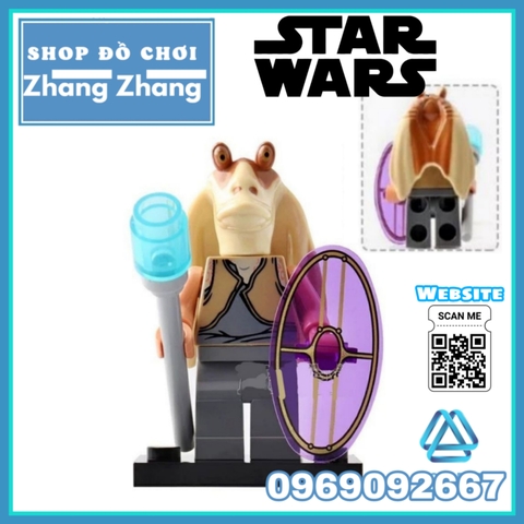 Xếp hình Star Wars Obi-Wan Imperial Guard Stormtrooper Darth Vader Jar Binks Han Solo Lego Minifigures Lele C015 022