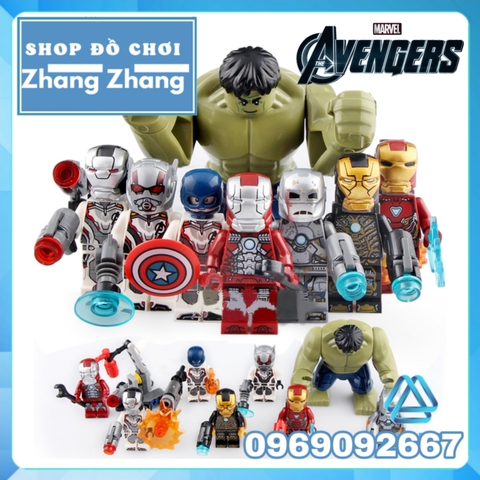 Xếp hình Iron man Captain America MK5 MK1 MK41 MK50 Ant Man Avengers Endgame Lego Minifigures Lele D165 d172