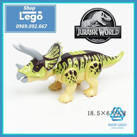 Xếp hình khủng long Triceratops trong công viên kỷ Jura Jurassic Park Lego Minifigures 33060-26