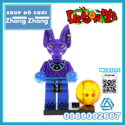 Xếp hình 7 viên ngọc rồng Dragon Ball Zamasu Android 13 Dyspo Kaio Shin Bills Majin Boo Lego Minifigures Kopf KF6036