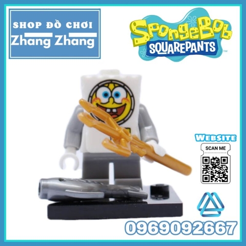 Đồ chơi xếp hình Bọt biển tinh nghịch Spongebob Squarepants Minifigures Shenyang Lebq 1571
