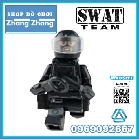 Xếp hình tiểu đội đặc nhiệm cảnh sát 113 phản ứng nhanh Lego Minifigures Swat 1820
