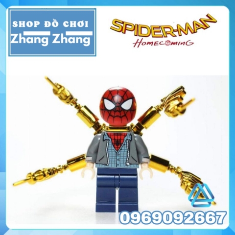 Xếp hình Người nhện trở về nhà Spider-man Homecoming Lego Minifigures Kopf KF1166 KF6090