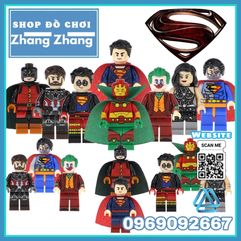 Xếp hình Mr Miracle - Superboy - Doctor Mid-nite
- Donna Troy - Joker - Cyborg Lego Minifigures Kopf KF6063