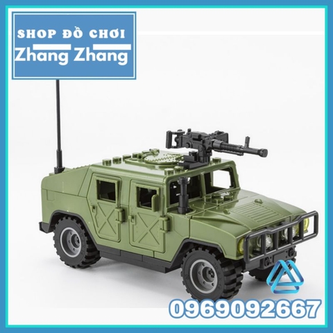 Đồ chơi Xếp hình mô hình Xe Humvee quân đội HMMWV M1114 Minifigures J773