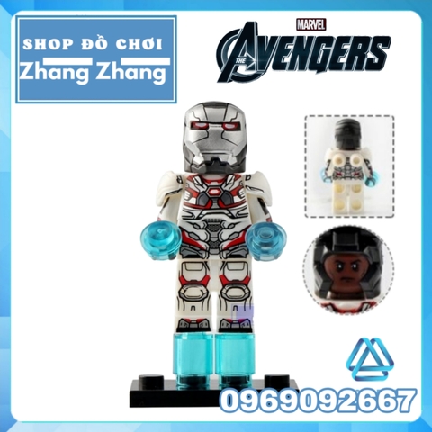Xếp hình Người sắt War Machine Hawkeye Pepper Mk85 Mk50 Hulk Iron Man Avengers : Endgame Lego Minifigures Koruit KT1026