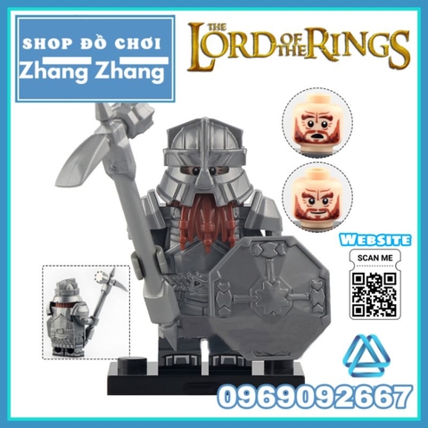 Đồ chơi xếp hình tộc chiến binh người lùn Mountain Dwarf trong The lord of the ring Minifigures Koruit KT1054