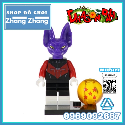 Xếp hình 7 viên ngọc rồng Dragon Ball Zamasu Android 13 Dyspo Kaio Shin Bills Majin Boo Lego Minifigures Kopf KF6036