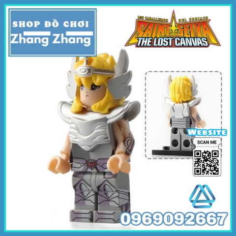 Xếp hình Athena - Pegasus - Cygnus Hyoga - Shiryu - Ikki trong Saint Seiya Lego Minifigures POGO PG8128