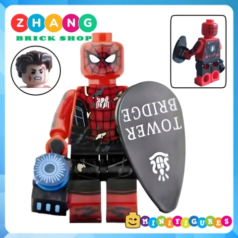 Xếp hình Hawkeye - Captain Marvel - Red She Hulk - Hulk - Spider Man Scarlet Witch Whiplash Lego Minifigures Xinh X0244