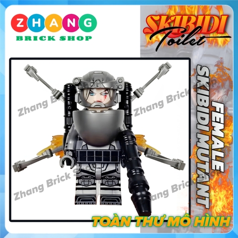 Mô hình nhân vật Skibidi Toilet Female Mutant KDL838 K2249 Zhang Brick Shop