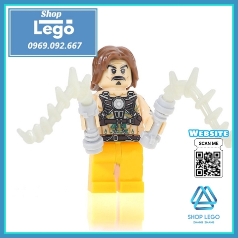Xếp hình Whiplash - Spider-Girl - Tarantula - Paladin - Ultimate Deadpool Siêu anh hùng Lego Minifigures POGO PG8057