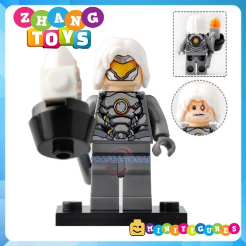 Xếp hình Over Watch D.Va Reinhardt Wihelm Jesse Mccree Reaper Soldier 76 Shimada Hanzo Mercy Lego Minifigures Xinh X0230