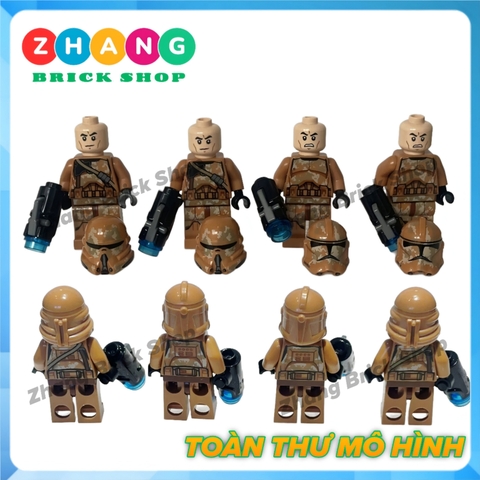 [119 hình] Xếp hình Star Wars 4 lính Geonosis Troopers battle đại chiến Lego Minifigures K-004