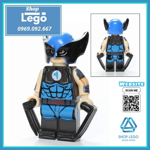 Xếp hình Colossus Wolverine Deadpool Spider-Man Cable Murder Machine Harley Quinn Lego Minifigures POGO PG8180