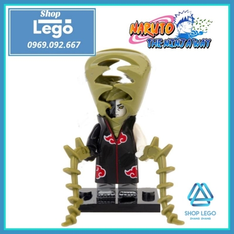 Xếp hình Naruto Neji - Might Guy - Uchiha Sasuke - Kimimaro - Kabuto - Rock Lee - Zetsu Lego Minifigures Kopf KF6126