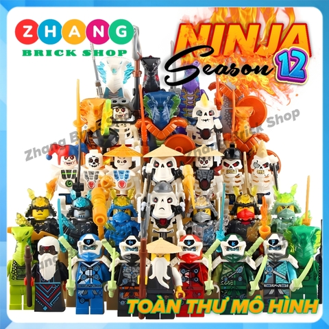 Đồ chơi xếp hình Ninjago Skull Jay Lloyd Fangtom Nya Kai Oni Mr E Kruncha Nuckal Skulkin Frakjaw 11414