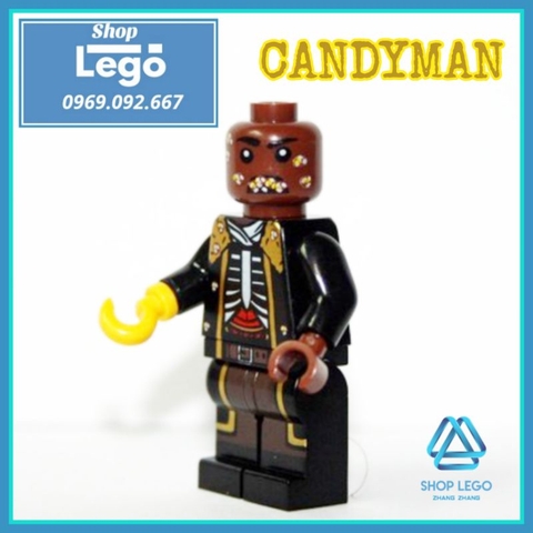 Xếp hình tên sát nhân Candyman trong phim kinh dị không nhớ tên Lego Minifigures Kopf KF216