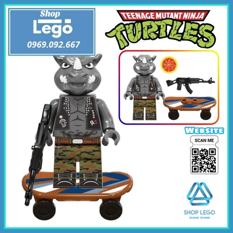 Xếp hình Ninja rùa teenage mutant ninja turtles gồm Leonardo - Raphael - Donatello Lego Minifigures Kopf KF6125