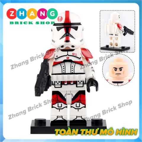 Xếp hình Star Wars Regiment - Wolf Pack - Commander Thorne - Camino Guard - Purgatory - Horn Lego Minifigures KT1043