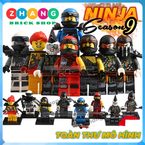 Xếp hình Ninjago Skylor - Jay - Jet Jack - Kai - Zane- Skullbreaker- Muzzle - Cole Lego Minifigures Lele A017 024