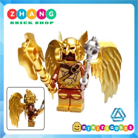 Đồ chơi xếp hình Black Adam Hawkman Atom Doctor Fate Isis Cyclone Sabbac Minifigures Kopf KF6177