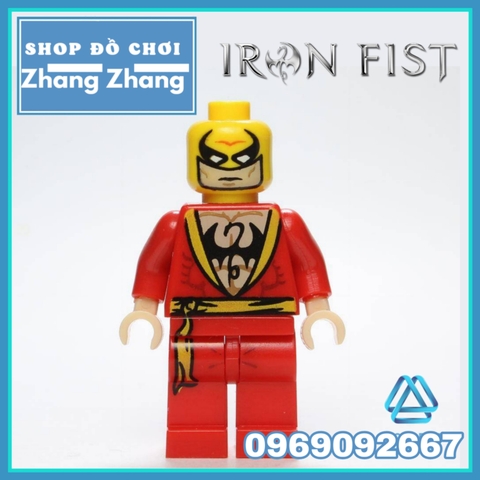 Xếp hình Iron Fist Red Đỏ Siêu đẹp siêu rẻ Lego Minifigures POGO PG8060 pg231