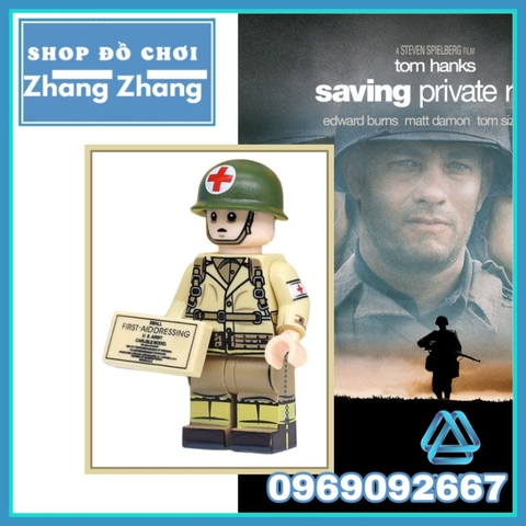 Đồ chơi xếp hình Call of Duty Lính cứu thương Mỹ trong thế chiến 2 Minifigures JA019