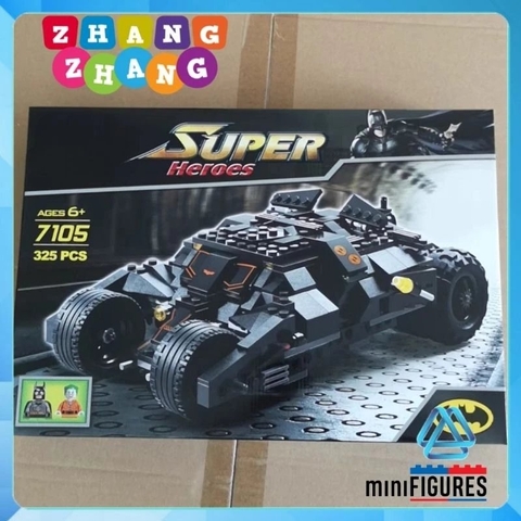 [325 hình] Xếp hình Lego The Tumbler: Joker's Batman Begins mới nhất 2020 siêu đẹp Ice Lego Minifigures SY Decool 7105