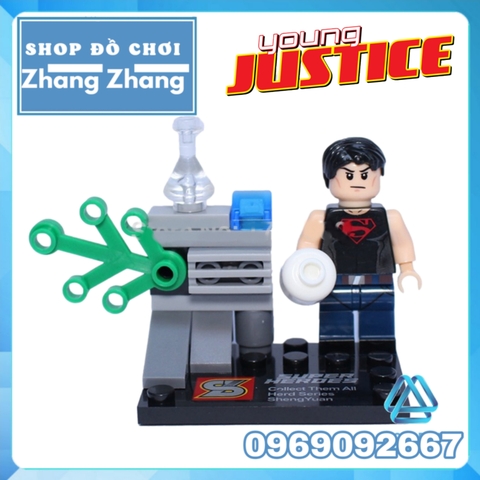 Xếp hình Nightwing Aqualad Artemis Miss Martian Superboy Kid Flash Red Robin Young Justice Lego Minifigures SY250
