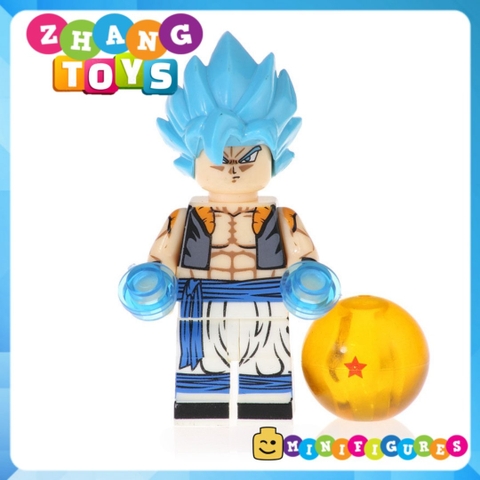 Xếp hình 7 viên ngọc rồng Dragon Ball Gogeta Goku Vegeta Gohan Cumber Tapion Mira Lego Minifigures Kopf KF6069