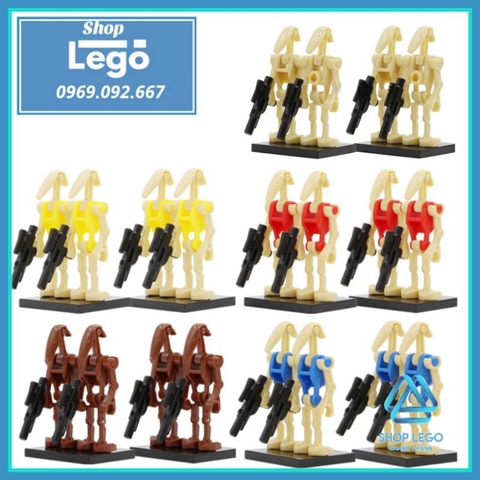 Xếp hình Star Wars Battle Droids Super Combat Robot K-2SO Lego Minifigures POGO PG8099