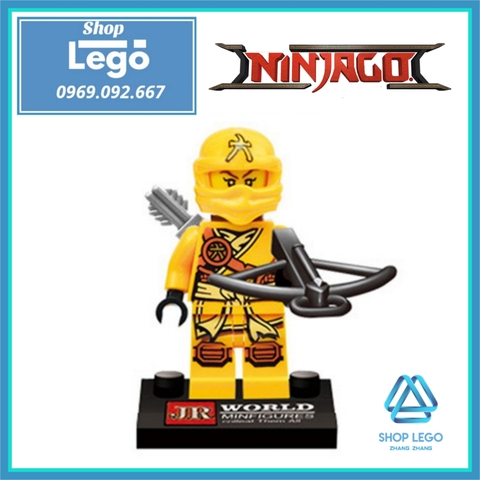 Xếp hình Ninjago WO - Zane - Golden Ninja - Pythor - Cole - Jay - Lloyd - Kai Lego Minifigures JR747