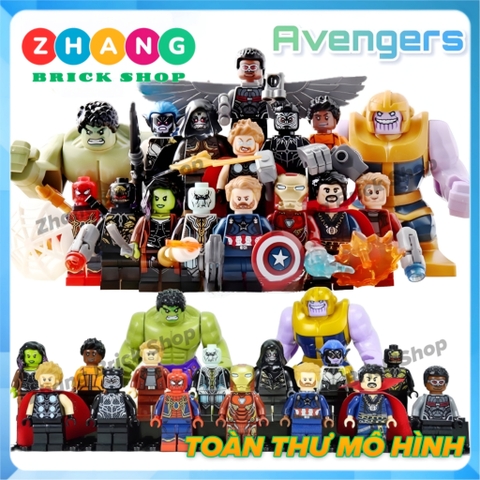 Xếp hình Hulk - Thanos - Outtrider - Thor -  Strange Shuri Star-lord - Ebony Maw - Corvus Glaive Lego Minifigures SY1060