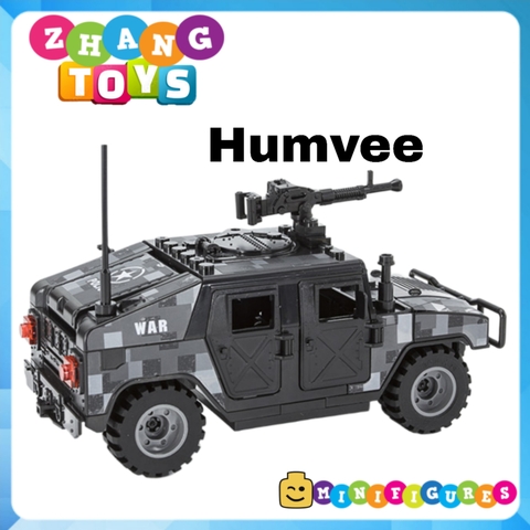 Đồ chơi Xếp hình mô hình Xe Humvee SWAT HMMWV M1114 chống khủng bố Minifigures J773 B
