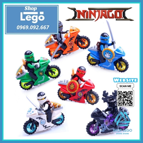 Xếp hình Ninjago Gồm Lloyd - Cole - Jay - Kai - Lord Gamora - Zane Lego Minifigures Decool 10017 10022
