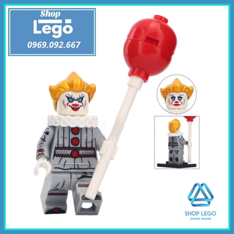 Xếp hình IT - Tên hề ma quái Pennywise Beverly George Chosen Jacobs Lego Minifigures Koruit KT1012