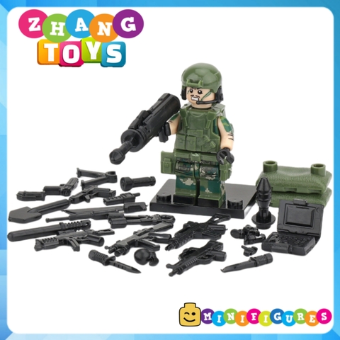 Xếp hình đặc nhiệm Biệt kích rừng Swat Alpha Spetsnaz Nga Mỹ Full vũ khí phụ kiện Lego Minifigures Tbstoys Tbs75-80