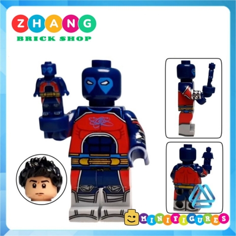 Đồ chơi xếp hình Black Adam Hawkman Atom Doctor Fate Isis Cyclone Sabbac Minifigures Kopf KF6177