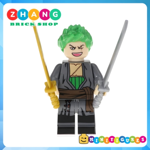 Xếp hình One Piece Portgas Sabo Shanks Roronoa Sanji Usopp Franky
Tony Chopper Crocodile Lego Minifigures Kopf KF6037