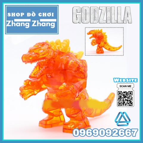 [13cm] Xếp hình Red Lotus Godzilla Đế vương bất tử siêu to Lego Minifigures GXL047