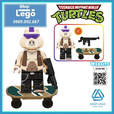 Xếp hình Ninja rùa teenage mutant ninja turtles gồm Leonardo - Raphael - Donatello Lego Minifigures Kopf KF6125