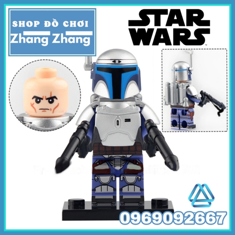 Đồ chơi xếp hình Star Wars gồm Peli Motto - Fennec Shard - Boba Fett - Greef Karga - Jango Fett Minifigures WM6122