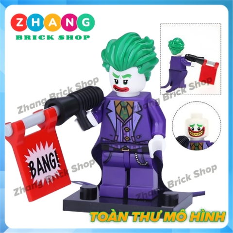 Mô hình nhân vật Gã hề Joker Clown trong người dơi Batman Decool 0289 0294 Zhang Brick Shop