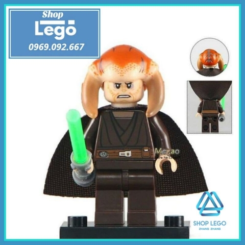 Xếp hình Star Wars Han Solo - Shaak Ti - Luminara Unduli - Luke Skywalker - Oola MTarkin Lego Minifigures POGO PG8051