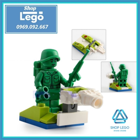 Xếp hình Câu chuyện đồ chơi Toys Story 4 Woody - Buzz - Jessie - Green Alien - Sarge - Zurg Lego Minifigures SY6699